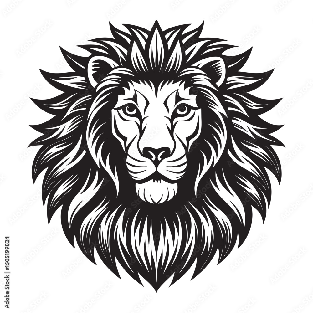 Obraz premium Lion head vector art 2.