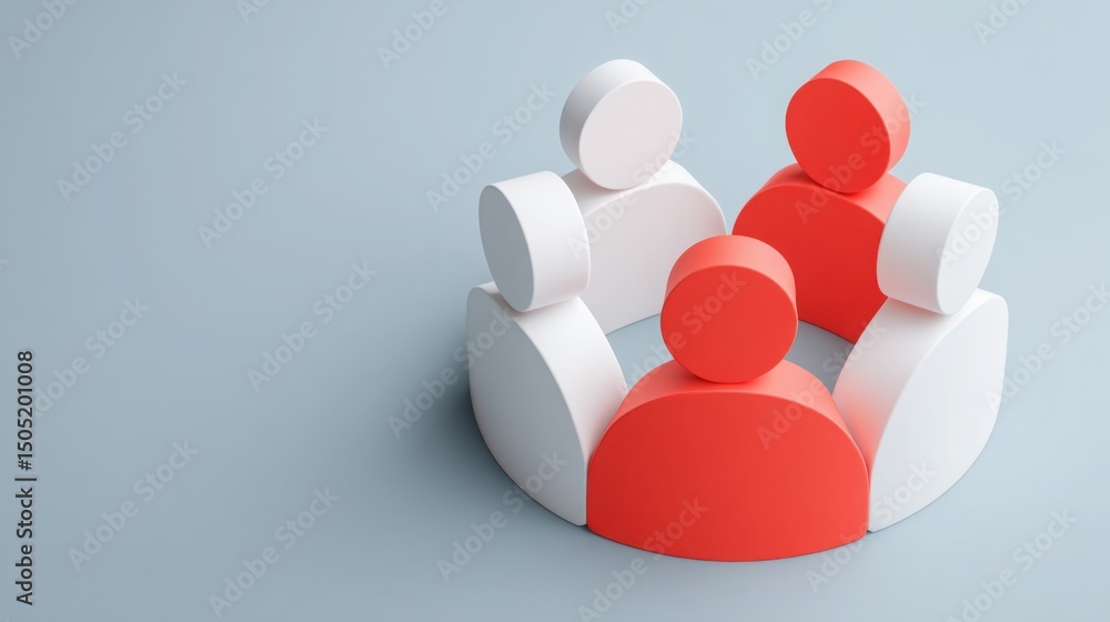 Obraz premium Empathetic trade decision icon concept displaying an abstract visual framework for analyzing trade decisions
