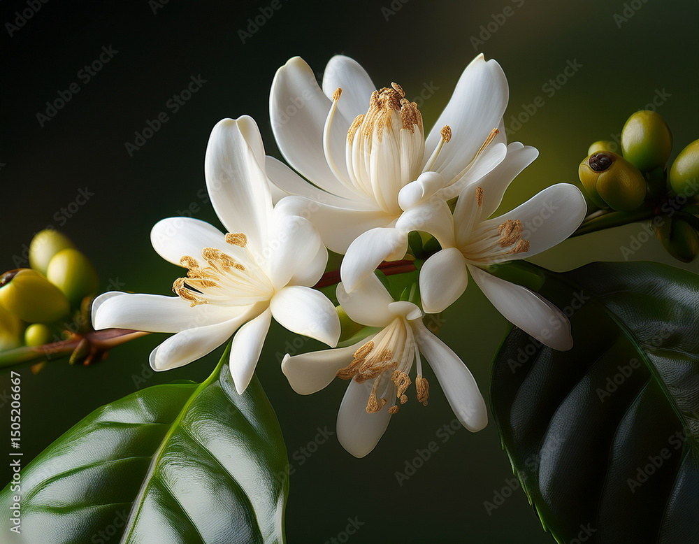 Fototapeta premium Close-up of a coffee flower