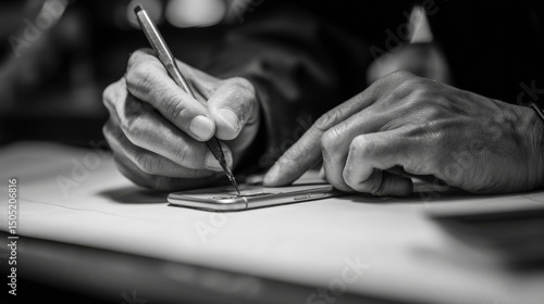 Wallpaper Mural Skilled technician repairing smartphone with precision tools on clean workspace, close-up of intricate components and delicate electronic parts. Technology maintenance and device repair concept. Torontodigital.ca