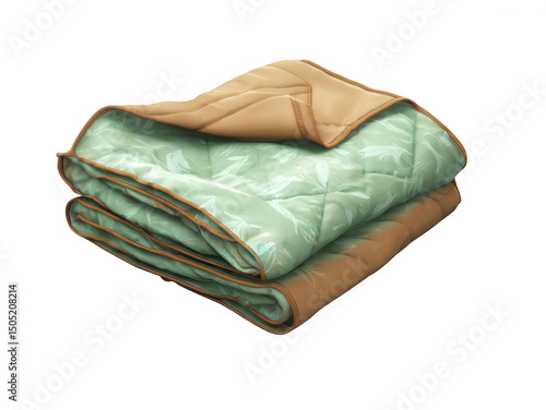 Folded Outdoor Picnic Blanket Transparent Background