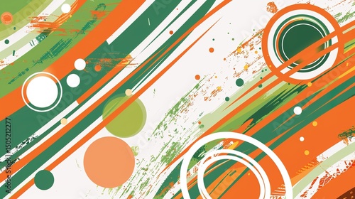 Republic Day Flyer Background: Ink Rhythms Convey Grand Narratives, Spreading a Visual Manifesto of the Blending of Fiery Passion and Celebratory Splendor