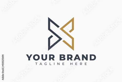 Initial S and S, Double S Letter Logo Design