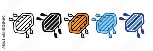River Raft  Icon Element For Design