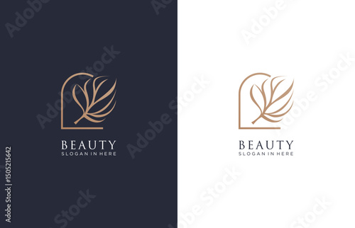 ornament decoration, luxury logo design template for  branding, corporate identity