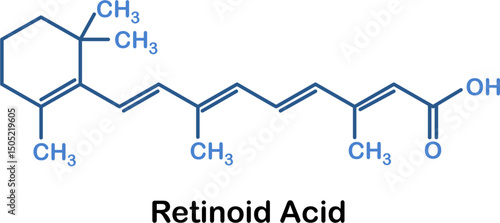 Chemical structure of retinoid acid