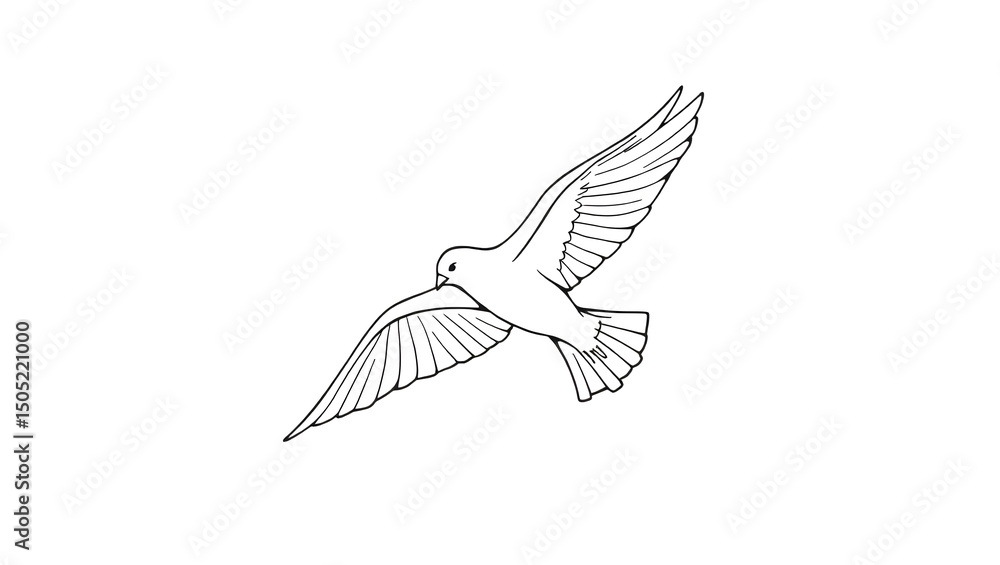 Obraz premium flying bird vector