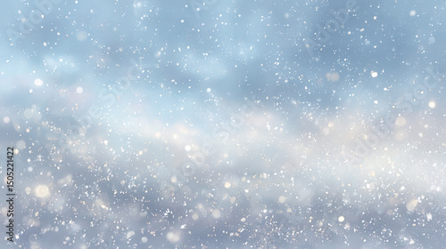 降り注ぐ粉雪のような抽象的背景
