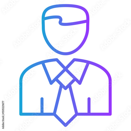 Founder gradient color icon