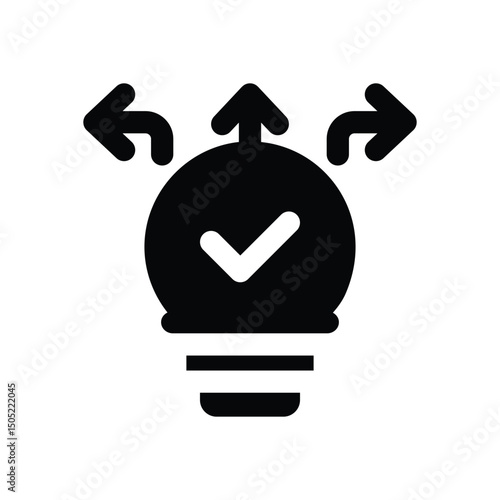 ability glyph icon. Strong and solid vector icon for websites, mobile interfaces, presentations, and visual branding. High quality and easy to edit.