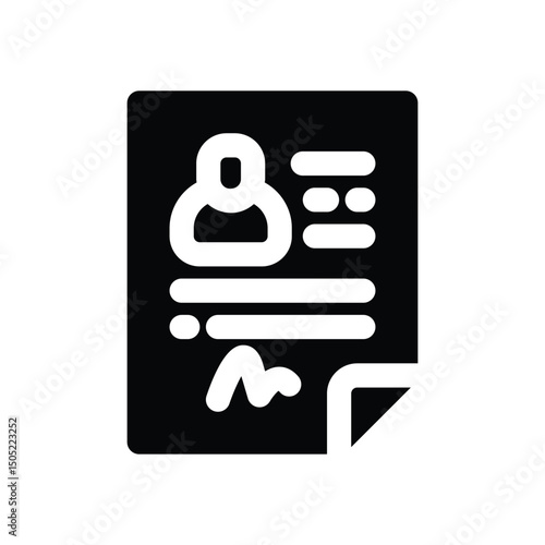 form glyph icon. Strong and solid vector icon for websites, mobile interfaces, presentations, and visual branding. High quality and easy to edit.