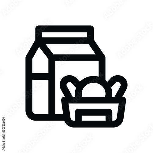 fitness nutrition line icon. Clean and minimalist vector icon for websites, mobile apps, presentations, and logos. Fully scalable and customizable for any project.