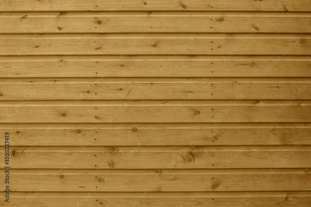 Obraz premium Background image of a wood shiplap panel side of a garden shed. Outdoor wooden panelling background