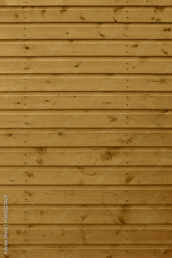 Obraz premium Background image of a wood shiplap panel side of a garden shed. Outdoor wooden panelling background