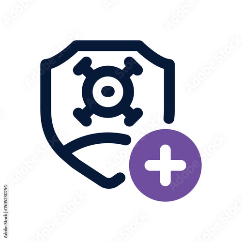 immune system duotone icon. Sleek and modern vector icon for websites, mobile apps, marketing materials, and corporate design. Fully scalable and ready to use.