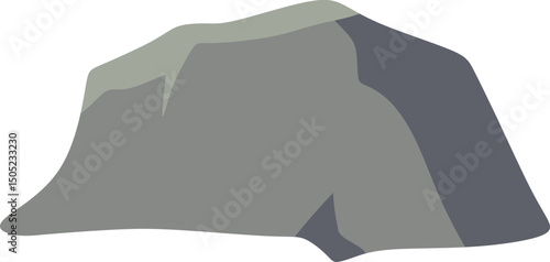 Rock Stones Illustration Flat