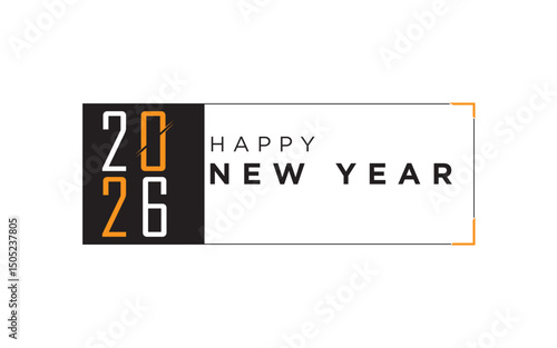 Modern Happy New Year 2026