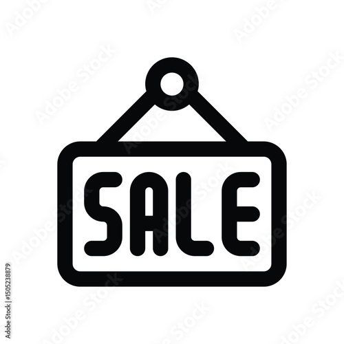 sale line icon. Clean and minimalist vector icon for websites, mobile apps, presentations, and logos. Fully scalable and customizable for any project.