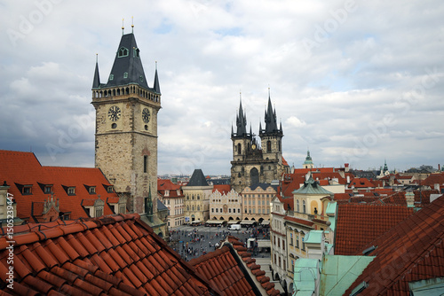 Photography prague old town square