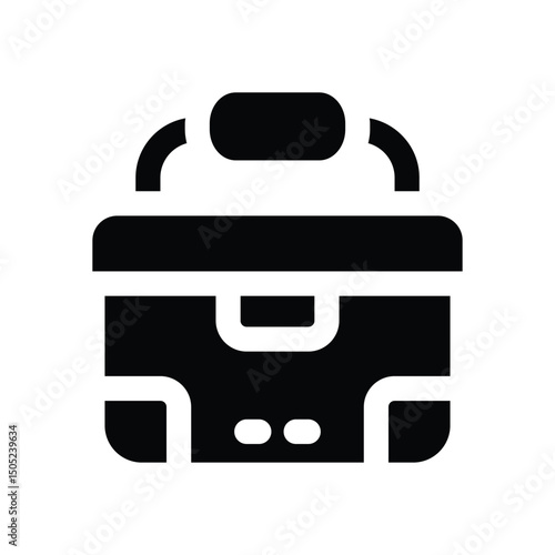 cooler glyph icon. Strong and solid vector icon for websites, mobile interfaces, presentations, and visual branding. High quality and easy to edit.