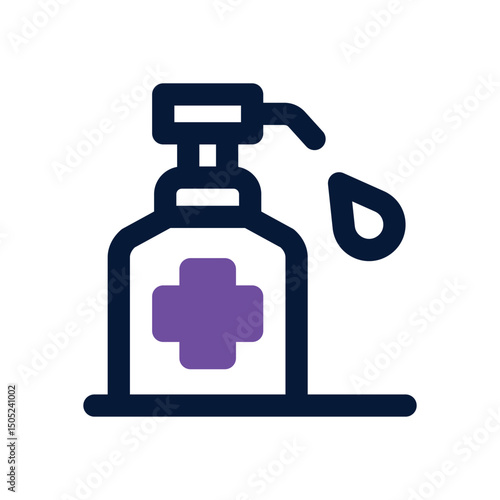 sanitizer duotone icon. Sleek and modern vector icon for websites, mobile apps, marketing materials, and corporate design. Fully scalable and ready to use.