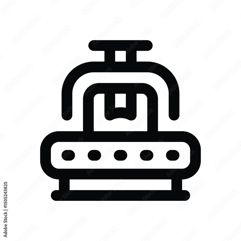 conveyor line icon. Clean and minimalist vector icon for websites, mobile apps, presentations, and logos. Fully scalable and customizable for any project. conveyor line icon. Clean and minimalist vector icon for websites, mobile apps, presentations, and logos. Fully scalable and customizable for any project.