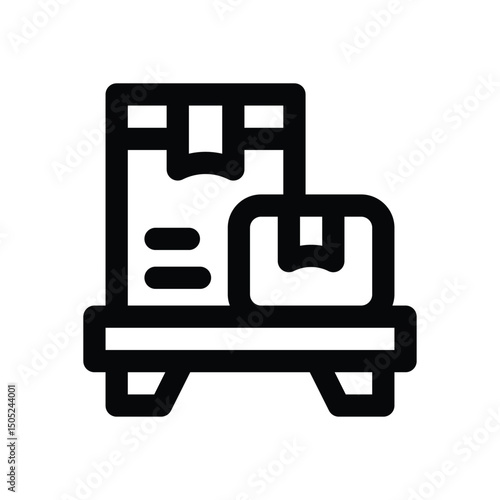 storage line icon. Clean and minimalist vector icon for websites, mobile apps, presentations, and logos. Fully scalable and customizable for any project.