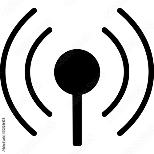 Transmission Waves Symbol
