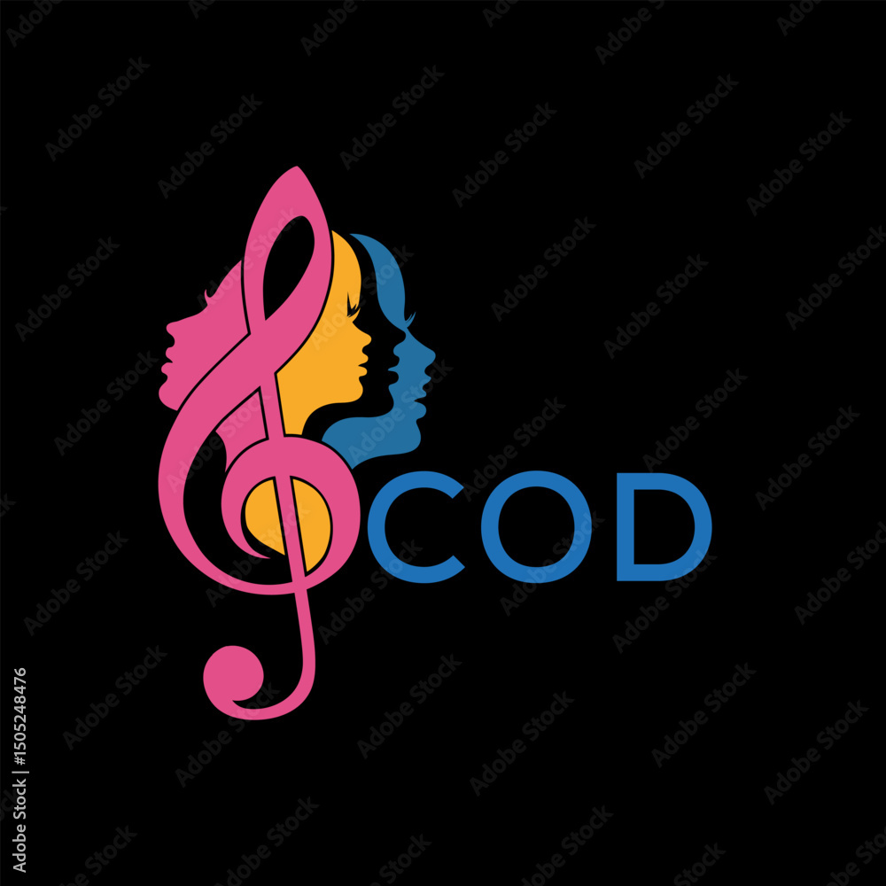 Fototapeta premium COD letter logo. COD blue image on white background. COD Monogram logo design for entrepreneur and business COD best icon. 