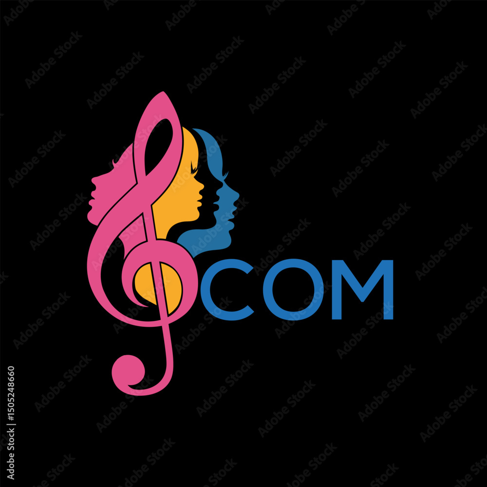 Fototapeta premium COM letter logo. COM blue image on white background. COM Monogram logo design for entrepreneur and business COM best icon. 