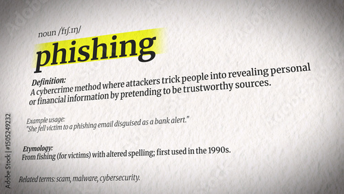 An Animation Explaining Phishing with a Dictionary Definition