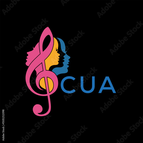 CUA letter logo. CUA blue image on white background. CUA Monogram logo design for entrepreneur and business CUA best icon.
