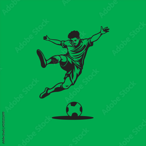 Soccer Player Performing Bicycle Kick Illustration,
Football Player Doing Overhead Kick Vector,
Striker Kicking Soccer Ball in Mid Air Drawing,
Bicycle Kick Football Action Pose Sketch,