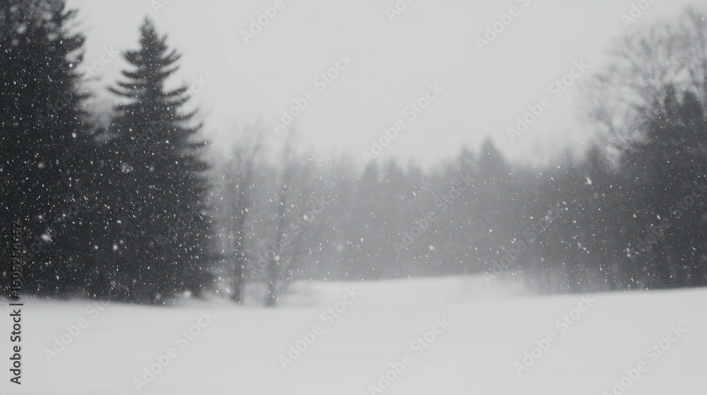 Fototapeta premium Snowy Winter Woods