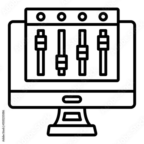 Desktop computer Icon