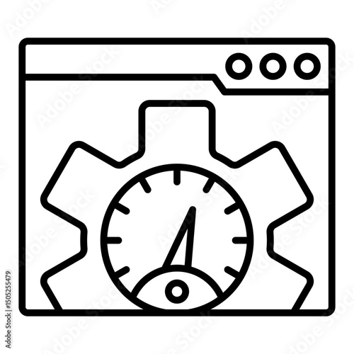 Web speed test Icon