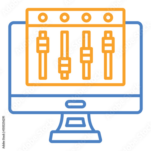 Desktop computer Icon