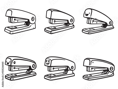 Stapler line art simple clean design for vector use