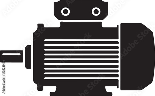Electric motor - vector icon.
