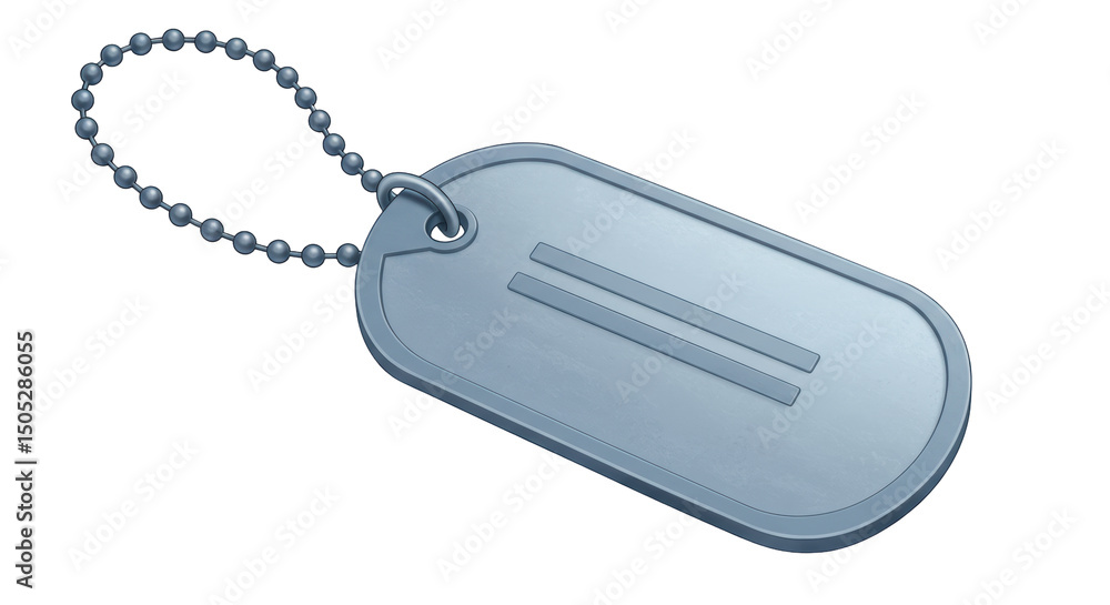 Fototapeta premium Isolated Military Tag