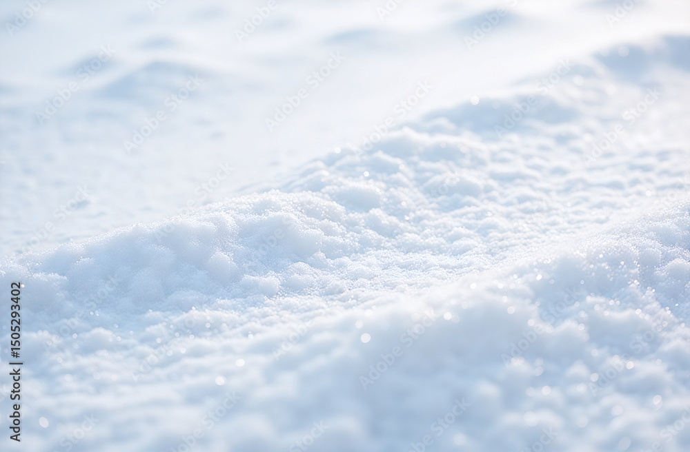 Obraz premium Wind-swept snow surface texture with gentle ridges and shine