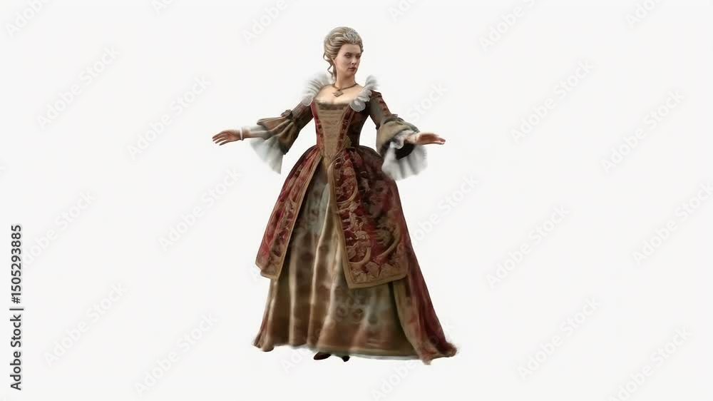 Woman in a historical gown Woman in a historical gown