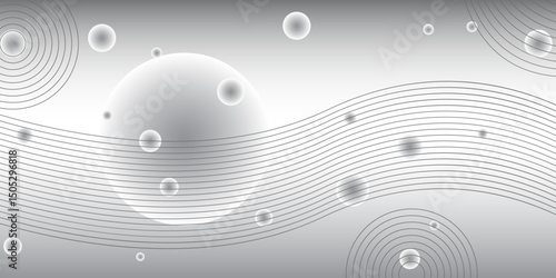 Dark gray abstract background with smooth curves