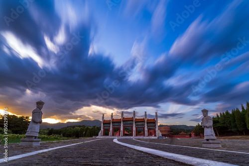 China in the qing dynasty emperor mausoleum, clear dongling