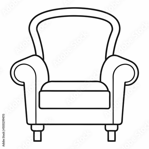 armchair vector illustration