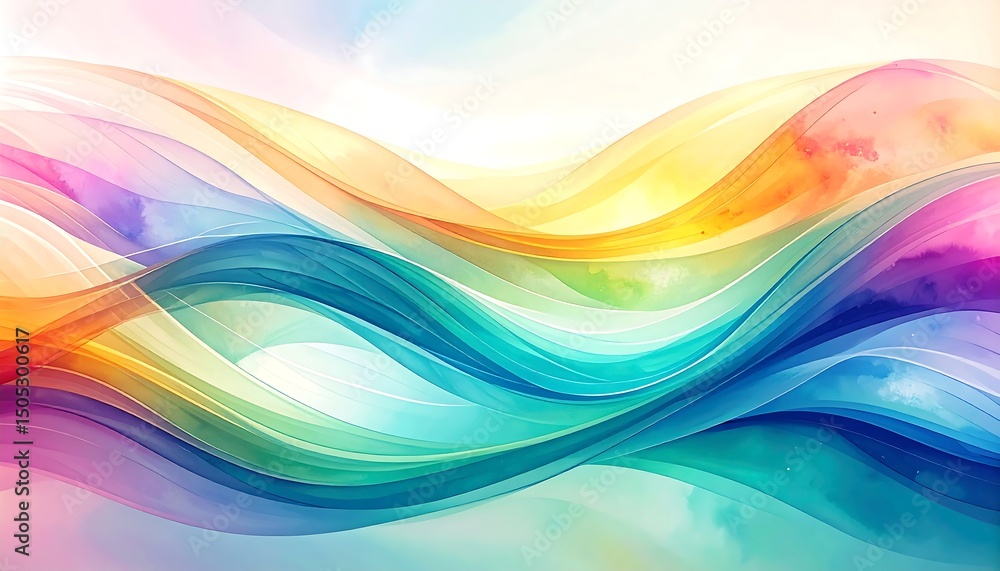 Obraz premium Colorful Abstract Wave Background.