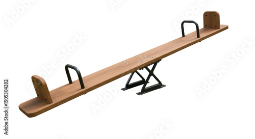 Canvas-taulu Isolated Wooden See-Saw