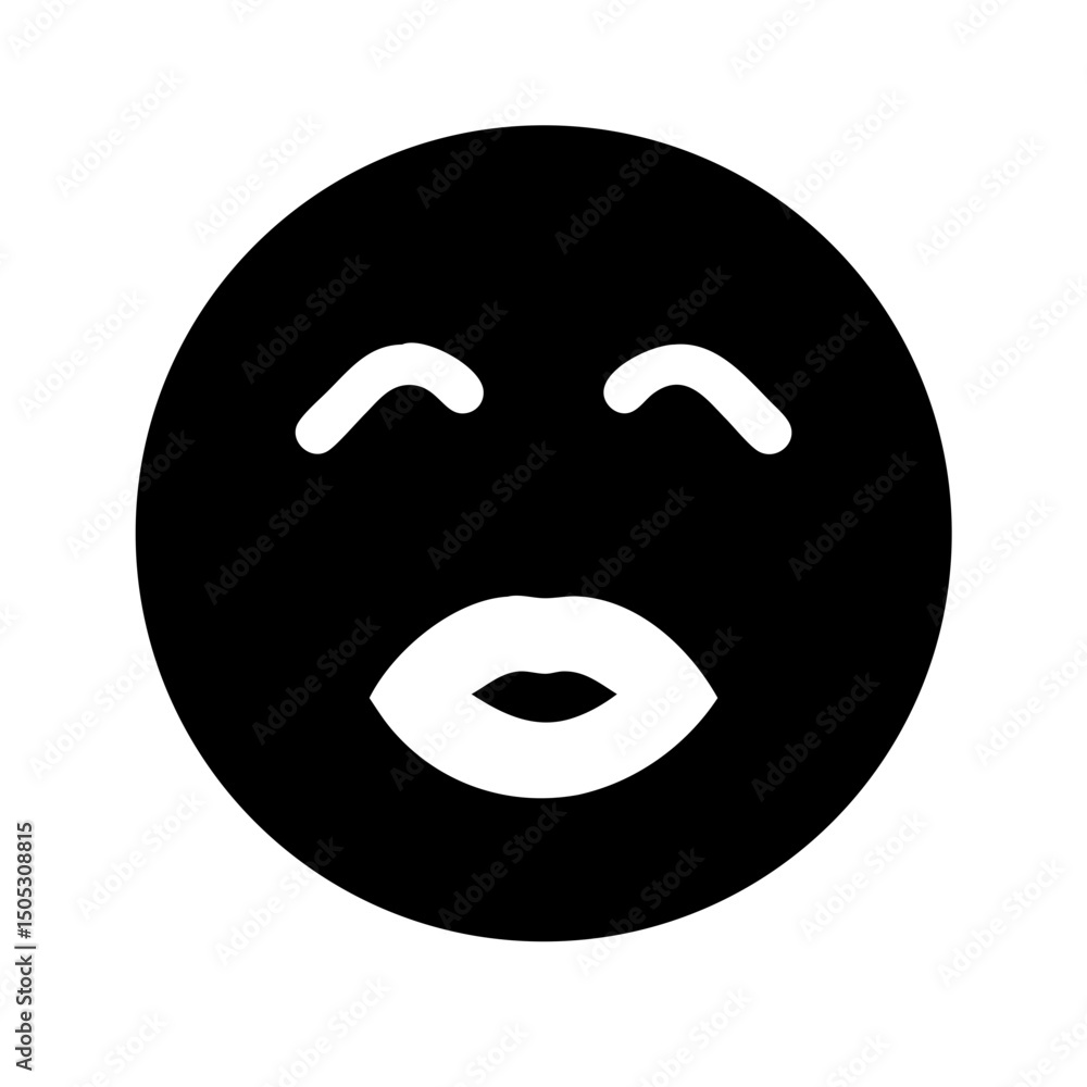 Fototapeta premium Lips Icon Vector Pictogram