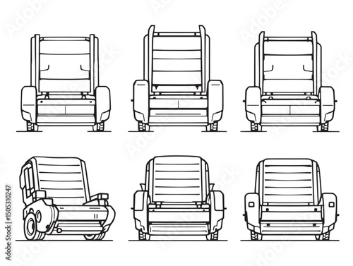 mechanics creeper line art vector illustration for professional use