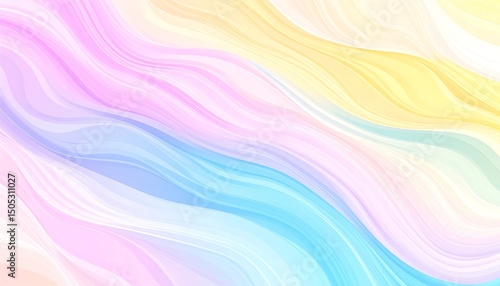 Wallpaper Mural Pastel Wave Abstract Background. Torontodigital.ca